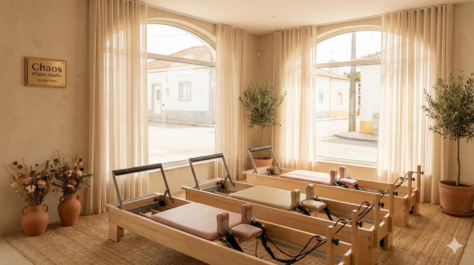 Chaos Pilates studio Fernão Ferro — reformer Pilates, send us a message